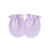 Luvas Pequenas Anti-arranhão para Bebê de Primavera e Outono Camada Única Luvas para Bebê Cor Sólida Luvas Largas para Bebê 0-1 Anos