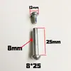 Ruedas de Maleta 6mm-8mm Remache Tornillo Dedicado Varilla de Unión Rueda de Estuche Reparación de Equipaje Remache de Reemplazo