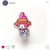 Pinzas Acrílicas de Doble Cara Sanrio Melody Lindas y Femeninas Pinza de PP Clip para Libro de Dibujos Animados Clip de Fijación para Almacenamiento