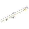 Cadena de Extensión con Broche de Langosta Cadena de Cola Acero Inoxidable Accesorios para Joyería DIY Cadena de Conservación de Color Dorado Electroplateado al Vacío Materiales Hechos a Mano