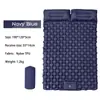 Colchoneta Inflable Auto-Inflable para Acampar al Aire Libre con Bomba de Pie, TPU con Forma de Diamante y Almohada para Esterilla de Dormir de Tienda de Campaña