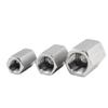 Aço Inoxidável 304 Espessado Rosca Interna Dupla Hexagonal Reta Junta de Topo com Rosca Interna 1/2 Polegada 3/4 Polegada 1 Polegada