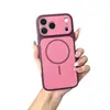 Funda magnética de dos colores para teléfono Apple 18PROMAX, tacto premium, tacto de piel dopamina 17/18, 13