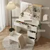 Amazon Suministro Transfronterizo Más Vendido Tocador Minimalista Moderno Gabinete de Almacenamiento Mesa de Maquillaje Venta al por Mayor de Fábrica