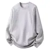 Nueva Sudadera Pesada de Manga Larga con Cuello Redondo para Hombre para Primavera y Otoño, Chaqueta Versátil de Color Sólido Estilo Americano Casual para Parejas
