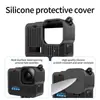 Funda Protectora de Silicona para GoPro Hero, Película Templada, Cubierta de Lente, Carcasa Protectora, Cubierta Lateral de Batería, Yama Transfronterizo