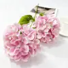 Transfronteiriço Novo Produto Artificial 2 Cabeças 3D Madeira Hortênsia Decoração de Mesa Layout de Hotel Design Floral Falso Flores Secas Artificiais
