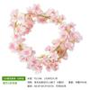 Rosa artificial videira flor artificial rattan ar condicionado tubulação revestimento sala de estar teto decoração plástico Vine flor artificial Videira