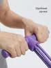 Entrenador de resistencia de pedal de 4 tubos, versión mejorada, dispositivo de asistencia para abdominales, equipo de fitness, correa de estiramiento para embellecimiento de hombros y espalda, cuerda de resistencia