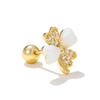 Color Ópalo Circonita Moda Acero de Titanio Pendientes para Mujer Dormir Gratis-Selección Lujo Ligero Caracola Hélice Hueso de la Oreja Clavo Palo de Oreja Joyería