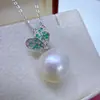 Pingente de Pérola de Água Doce Estilo Cenoura com Fivela Universal Colar de Pérolas em Prata de Lei S925 Corrente para Clavícula Colar para Pescoço Acessórios de Prata DIY