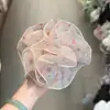 Scrunchie de Renda com Poá e Strass Super Fada Alta Elasticidade Corda de Prender Cabelo Durável Elástico Acessório de Cabelo Suave