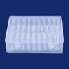 Set de Cajas de Almacenamiento Transparentes para Cuentas, Caja Organizadora de Tapa abatible de Gran Capacidad, Caja de Almacenamiento de Plástico Multifuncional a Prueba de Polvo