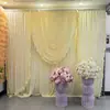 Fondo de Tela Elástica de Seda de Leche, Cortina de Gasa, Decoración de Cortina Transfronteriza, Tela Base para Bodas, Arreglo de Escena de Escenario