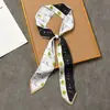 Cinta decorativa larga retro francesa Corea del Sur corbata bufanda para el pelo diadema Cinta delgada bufanda estrecha para mujer primavera y verano