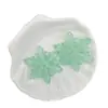 Copo de nieve acrílico luminoso cuatro agujeros para colgar Decoraciones navideñas pulsera diy cadena de teléfono móvil accesorios para colgar en el coche