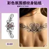 Bestseller transfronterizo Halloween y Navidad maquillaje de ojos serie irregular pegatinas de tatuaje de muñeca coloridas pegatinas desechables impermeables