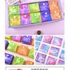 Papel Colorido Quadrado para Origami 6,4cm com Design Impresso Frente e Verso de Céu Estrelado para Artesanato Infantil e Dobradura de Tsurus