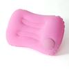 Almohada inflable en forma de U para mapear LOGO personalizado viaje tres piezas avión almohada para el cuello en forma de U almohada inflable para el cuello por presión venta al por mayor