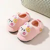 Pequeno Cervo Mili Pelúcia de Inverno Novas Pantufas para Meninas, Desenho Animado Antiderrapante Solado Macio Calçados Infantis para Casa com Tira