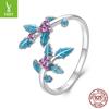Anillo de acebo con dije plateado exquisita moda anillo de plata esterlina s925 anillo diseño original explosiones de comercio exterior