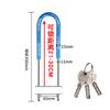 Cerradura para Puerta de Cristal Cerradura de Embutir en Forma de U Aleación de Zinc Antirrobo Cerradura para Puerta de Tienda 35-560mm Múltiples Especificaciones