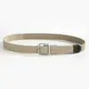 Cinturón Elástico Extensible para Mujer, Cinturón Tejido de Lona, Unisex Estilo Coreano Versátil Hebilla de Pin, Sensación de Alta Gama, Mayoreo