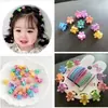 Elástico de cabelo infantil cor de doce boa elasticidade não machuca o cabelo presilha de bebê presilha corda de cabelo trançado para menina