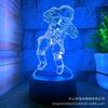 Lámpara de noche 3D transfronteriza con astronauta, serie táctil, control remoto colorido, 16 colores, lámpara de noche USB
