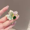 Broche Borboleta Cravejado com Diamantes Versátil Simples Flor Pin Anti-Exposição Acessórios de Vestuário Corsage Venda por Atacado
