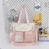 Bolso de Hombro Individual de Gran Capacidad con Bloques de Color Nuevo Lindo Bolso de Mano Suave para Chicas Jóvenes Bolso Cruzado Bolso de Tutoría de Alto Valor para Estudiantes
