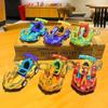 Coche giratorio para niños con adornos ensamblados, modelo de juguete de tres ruedas ensamblado de dibujos animados, puesto educativo para niños y bebés, venta al por mayor