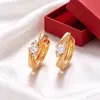 Xuping Pendientes Redondos Geométricos Estilo Vintage Círculo Geométrico Pendientes Rusos Aleación de Cobre Pendientes para Mujer Venta al por Mayor