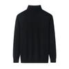 Mongólia Interior 100% Caxemira Pura Masculino Novo Clássico Simples Gola Alta Pulôver Espesso Casual Negócios Base Suéter Tricotado