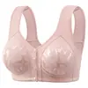 Sutiã de Fecho Frontal Fixo para Mães de Meia-Idade e Idosas Sem Aro Tamanho Plus Coleção Anti-Flacidez Suporte Lateral Roupa Íntima Feminina