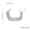 Pulsera Geométrica Irregular en Forma de V con Envoltura de Cruz Incrustada de Diamantes, Estilo Lujo Ligero Europeo y Americano, Joyería Transfronteriza de Alta Gama, Moderna y Exquisita