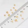 Ouro 18K Banhado Cor Duradoura Contas de Posicionamento Abertas Acessórios de Acabamento de Posicionamento para Colar Pulseira Artesanal DIY Material Contas