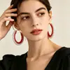 Venta al por mayor de pendientes grandes de aro estilo coreano con perlas y cristales, un accesorio moderno y lujoso para mujer, con un diseño único y vintage