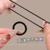 Goma para el pelo con rosca para mujeres, Cuerda versátil para el pelo de niños y bebés, Alta elasticidad, Banda de goma duradera, Accesorio simple de goma negra para el pelo