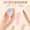 Set de Peine y Espejo Personalizado Peine de Peluquería Portátil Espejo de Tocador de Mano Color Macarrón Peine para el Cabello Infantil Venta al por Mayor