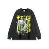 Camisetas de Manga Curta Tendência Hip Hop Vintage Lavado Pesado Estampa Direta em Jato Rua Americana Hip Hop Marca Masculina e Feminina