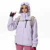 Chaqueta de dos piezas desmontable de forro polar para mujer tres en uno, chaqueta de trabajo para montañismo resistente al viento e impermeable para hombre