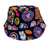 Sombrero de pescador para niños transfronterizo verano nuevo sombrero para el sol sombrero con estampado de dibujos animados sombrero para el sol para bebé venta al por mayor T492