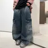 Jeans para Niños Estilo Primavera y Otoño 2026 Nueva Colección de Otoño Pantalones Largos Rectos Casuales para Niños de Edad Media y Mayores