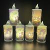 Decorações de Halloween Lâmpada de Vela Ornamentos Lâmpada de Vela Eletrônica LED Festival Fantasma Bar Arranjo de Atmosfera de Terror Ornamentos Pendurados