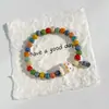 Pulsera de Cerámica Jingdezhen Nueva Pulsera de Cerámica Estilo Chino Joyería Hecha a Mano Cuerda Estilo Tíbet Puesto de Pulseras Jingdezhen