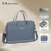 Bolsa para laptop para hombres y mujeres, adecuada para el transporte diario al trabajo, maletín cruzado, impermeable, a prueba de golpes, bolsa ligera para laptop
