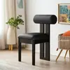 Silla de Comedor Vintage de Madera Maciza para Uso Doméstico, Silla con Respaldo de Moda, Silla de Maquillaje de Diseñador, Silla Hipopótamo, Silla de Comedor Estilo Mediados de Siglo