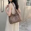 Bolsa de axila com poá e laço 2026 nova bolsa tote estilosa com grande capacidade, leve e design chique