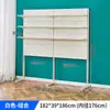 Estante de panel perforado de metal, modificado en un estante de escritorio para niña, estante de almacenamiento de pie, escritorio de computadora, estante de exhibición multicapa